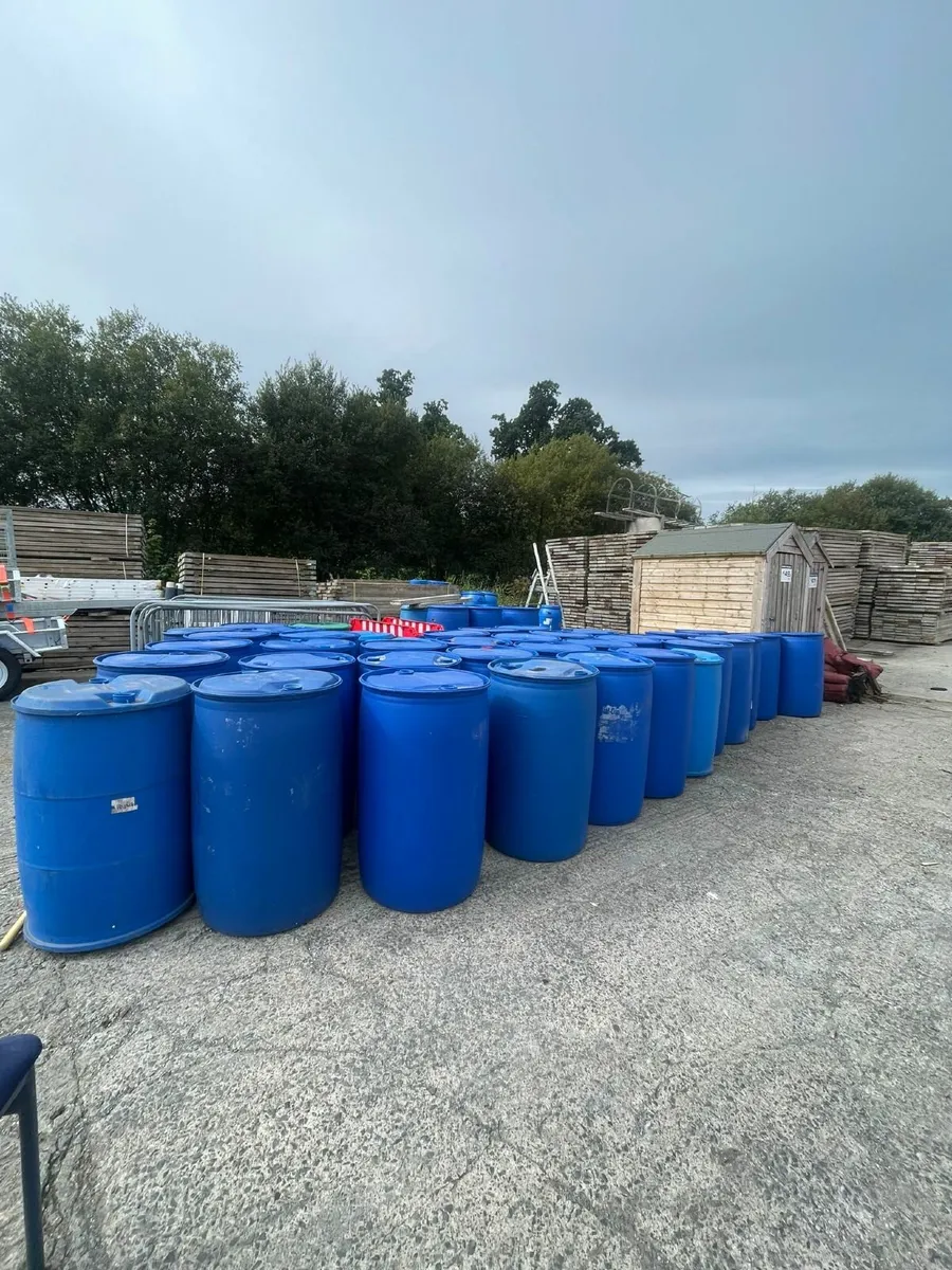 200L blue barrels - Image 2