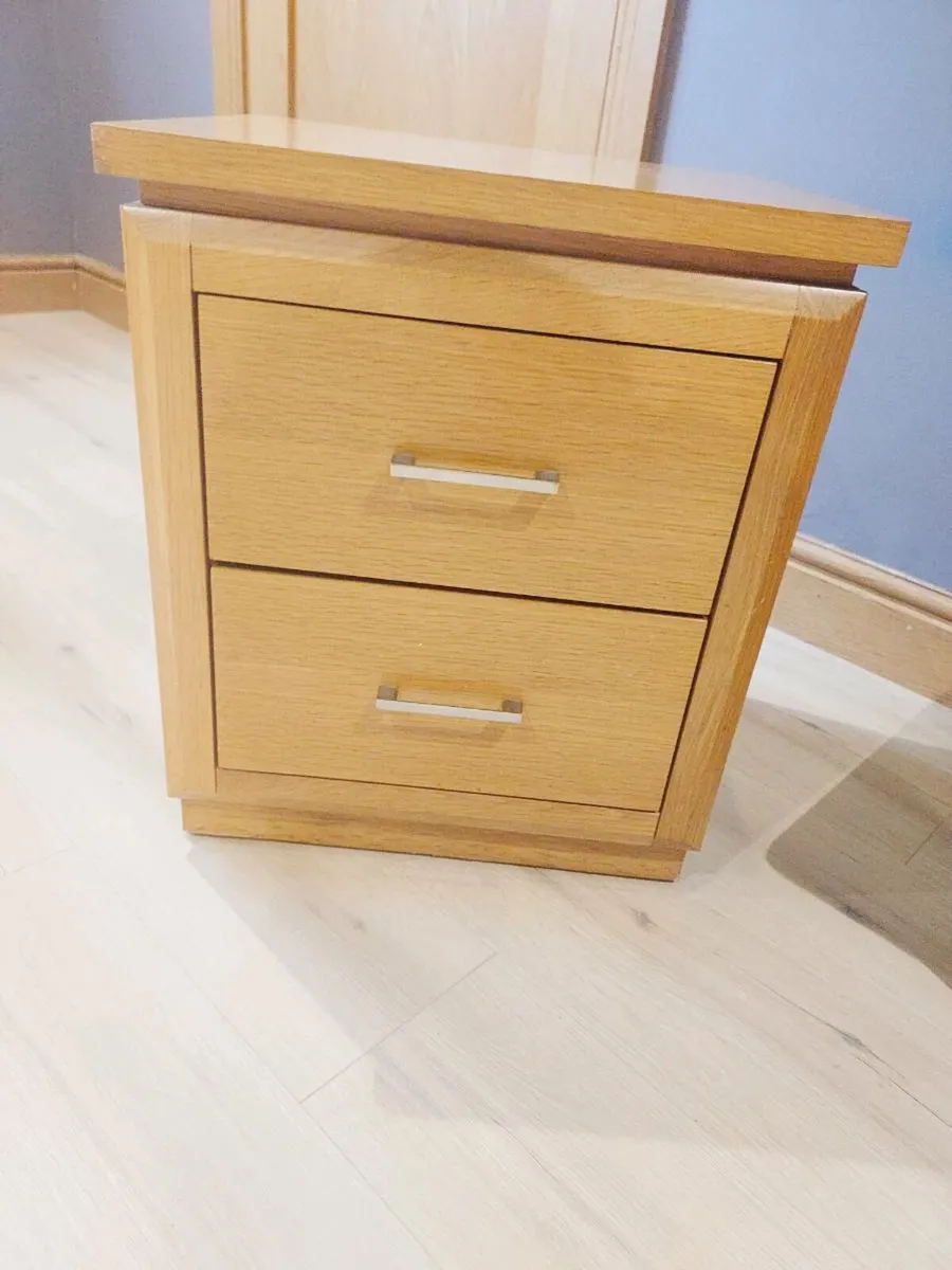Solid Oak Bedside Locker - Image 1