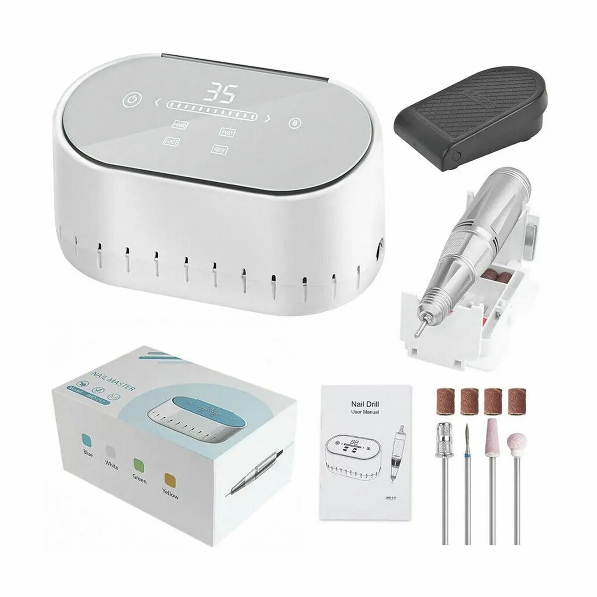 Professional 35000RPM 60W Electric Nail Drill - Image 1