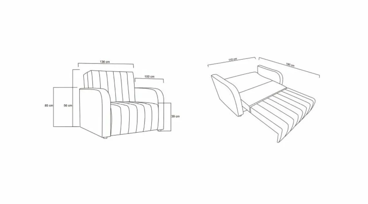 BORA SMALL SOFA BED - Image 2