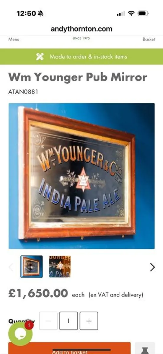 Pub Mirror Wm Younger & Co. - Image 4