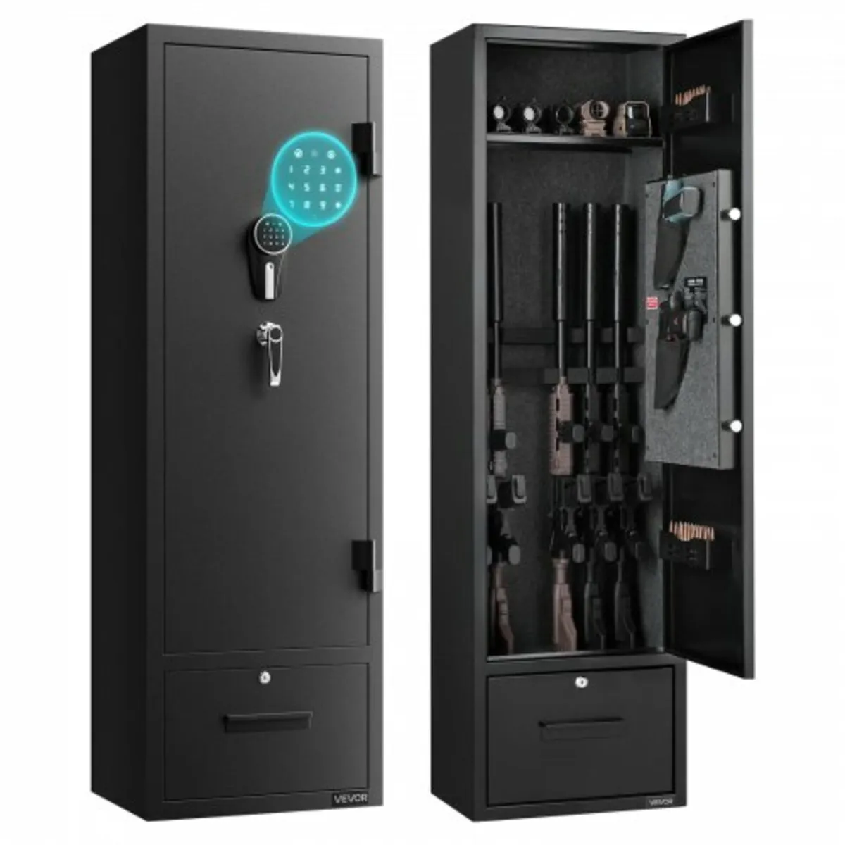 4 Gun Safe, Long Gun Cabinet for Rifles and Pistol - Image 1