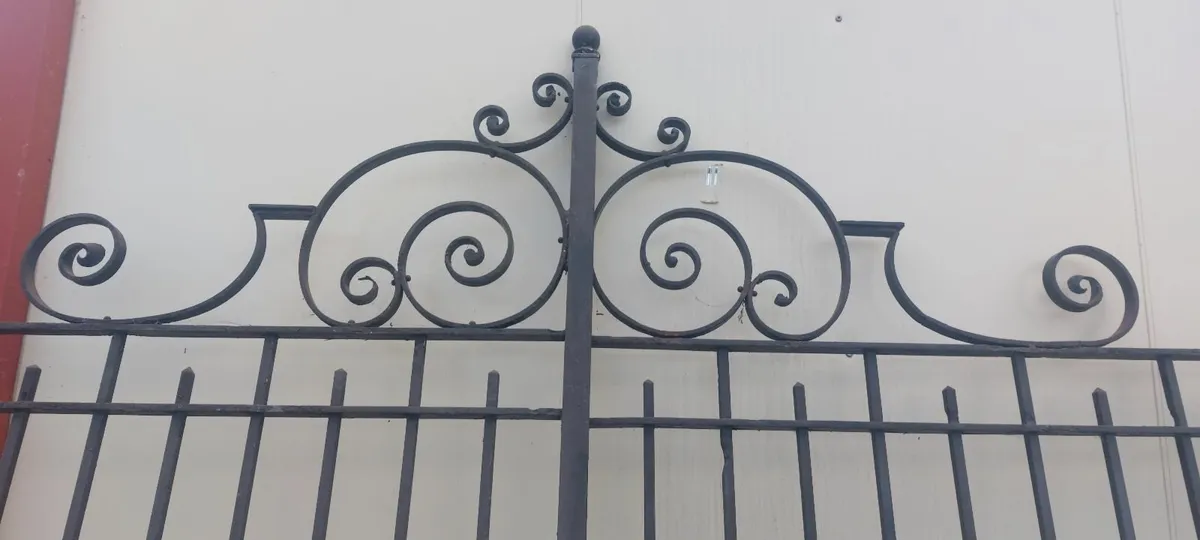 Antique Wrought Iron Gates - Image 4
