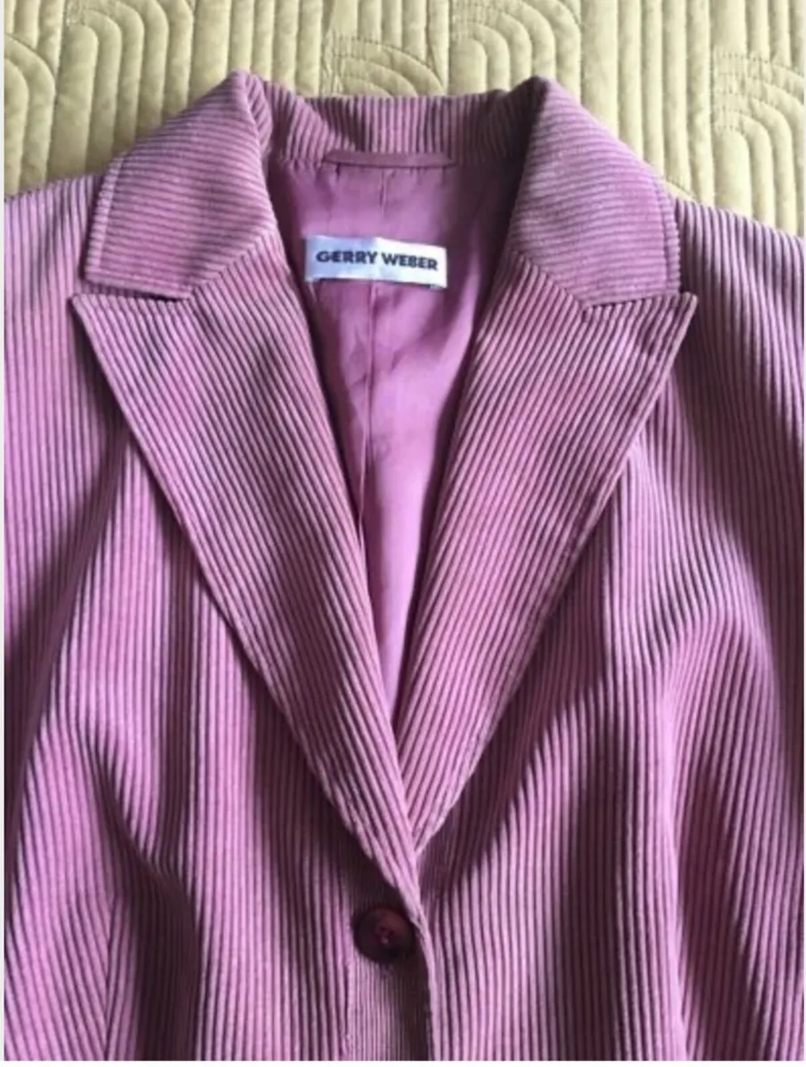 Gerry Weber Cord Blazer Jacket Size 16 - Image 1