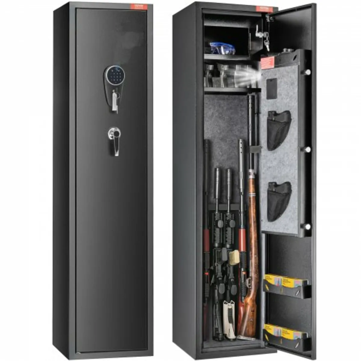 7-8 Rifles Gun Safe, Rifle Safe with Digital Keypa - Image 1