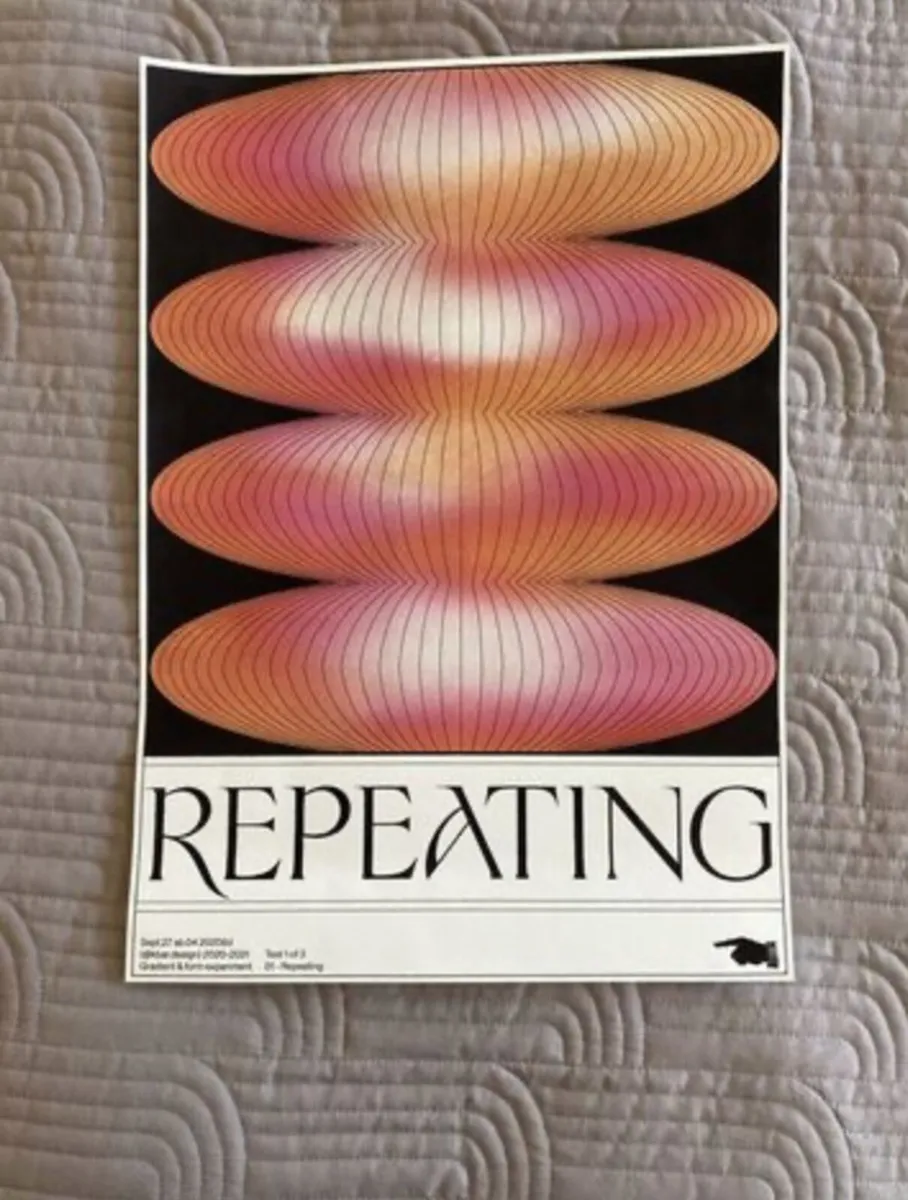 Repeating - Cool Print - Unframed - Image 1
