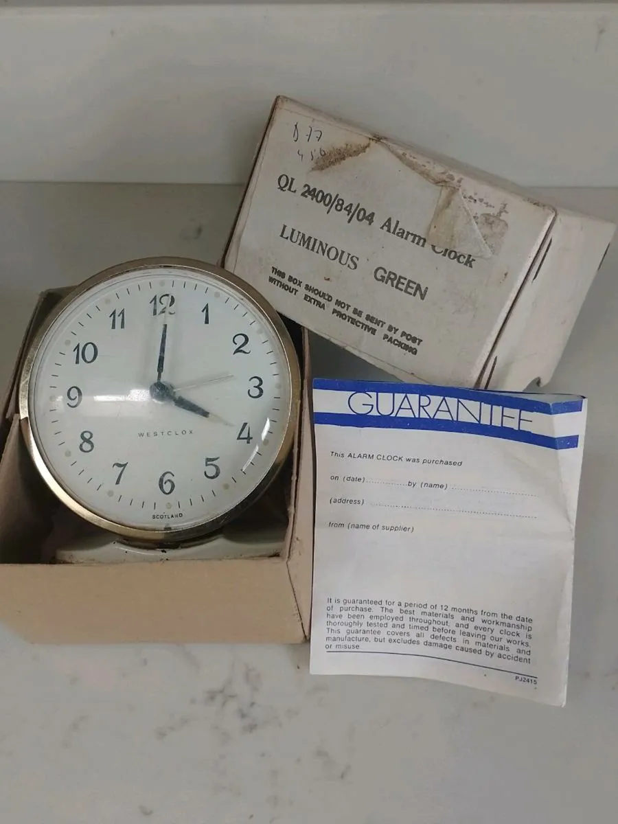 Westclox Scotland alarm clock