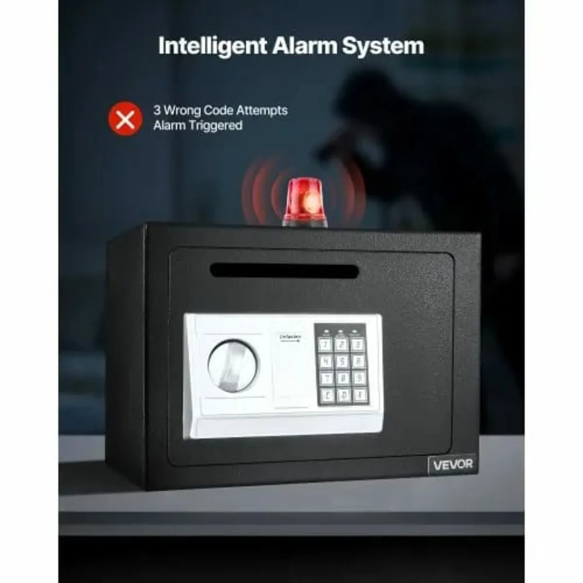 0.6 Cubic Feet Drop Safe, Drop Slot Safe Box with - Image 4