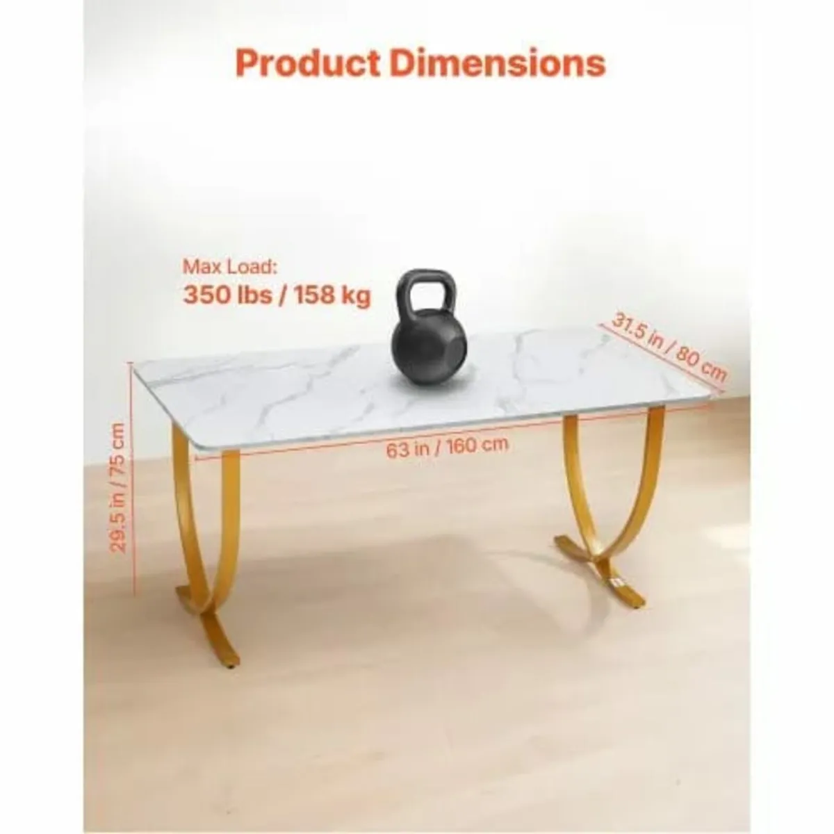 Executive Desk, 160 cm W x 80 cm D Large Office De - Image 2