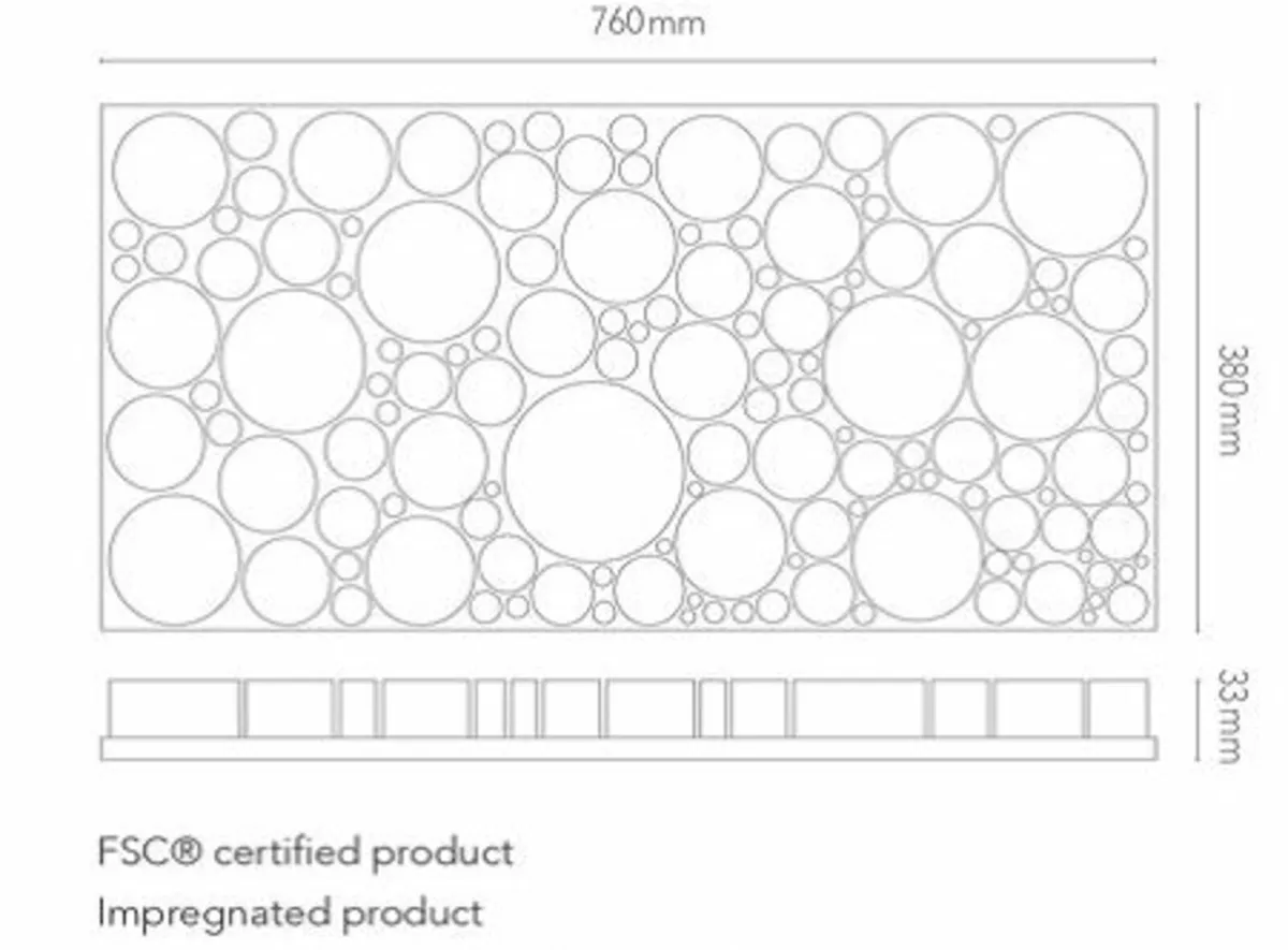 PURE Log Real Wood Panels - Image 2