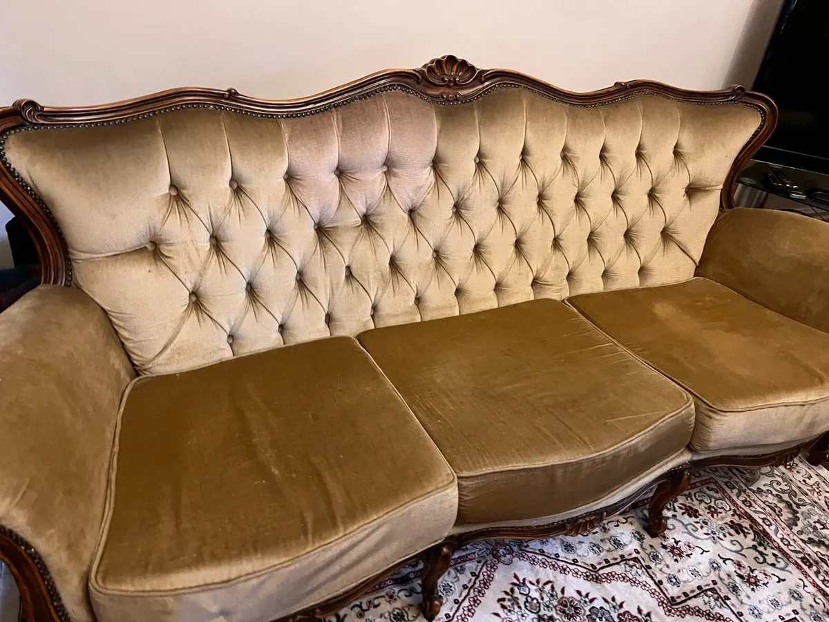 3 seater Couch and armchair - Image 4