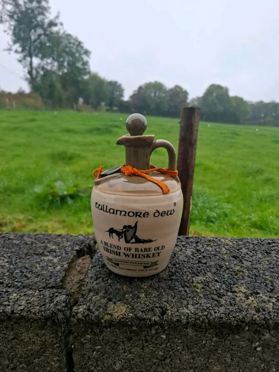 Tullamore dew whiskey bottle