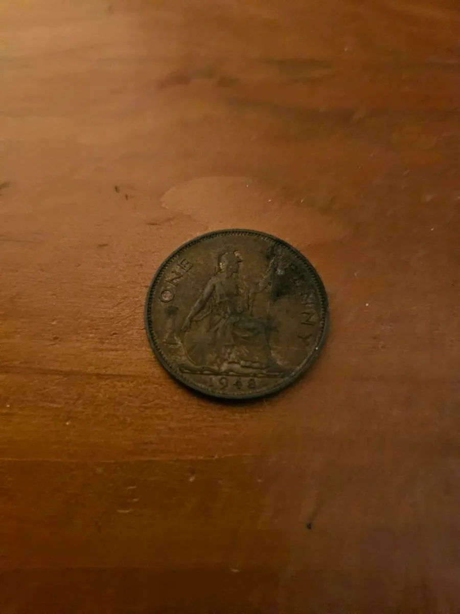Vintage 1948 English Penny - Image 4