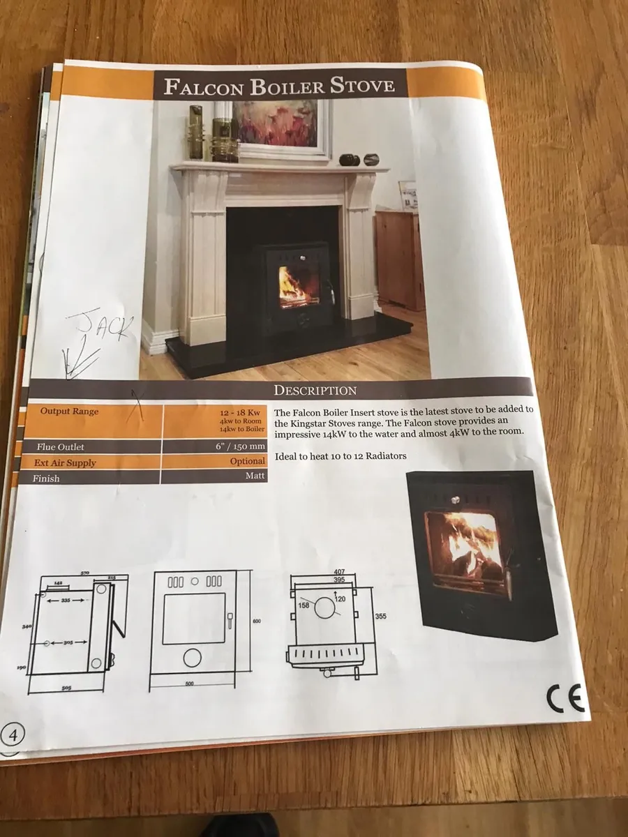 Kingstar Falcon Back  Boiler Stove - Image 3