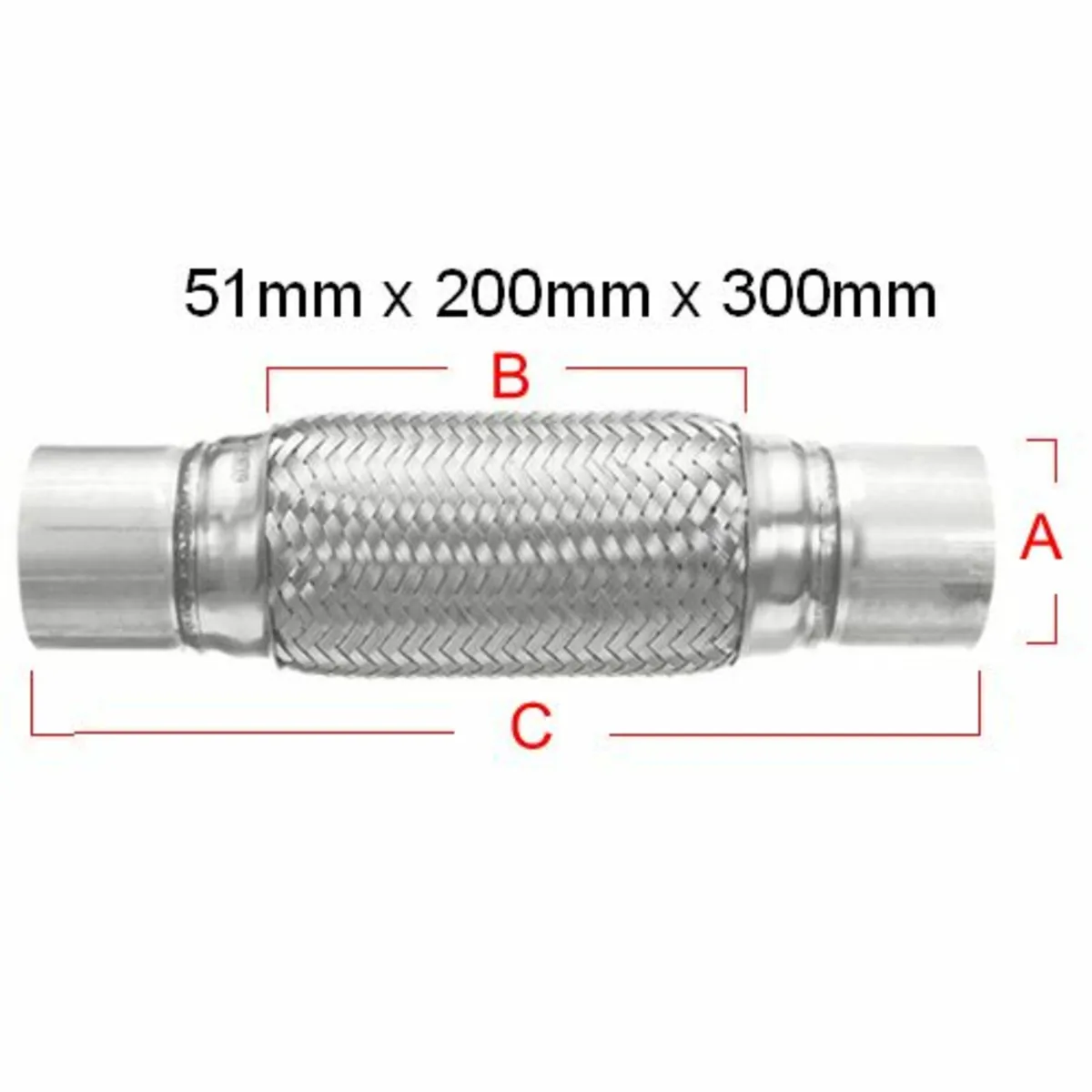 EXHAUST FLEXI PIPE 51 X 200 X 300 - Image 1