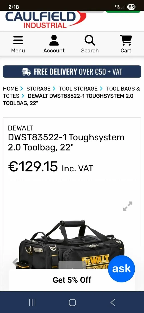 DeWalt 2.0 Tool Bag - Image 3
