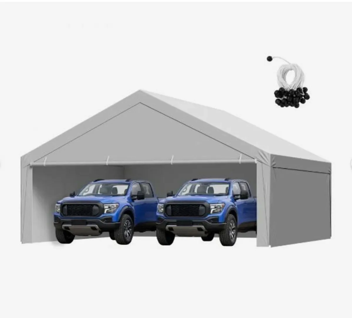 Carport Replacement Canopy, 6 x 6 m Potable Garag - Image 1