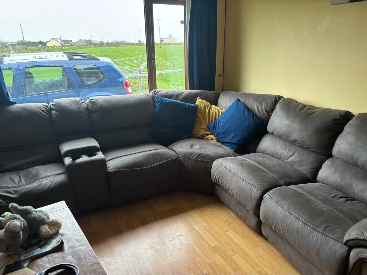 Corner sofa , one arm chair and coffee table - Image 1
