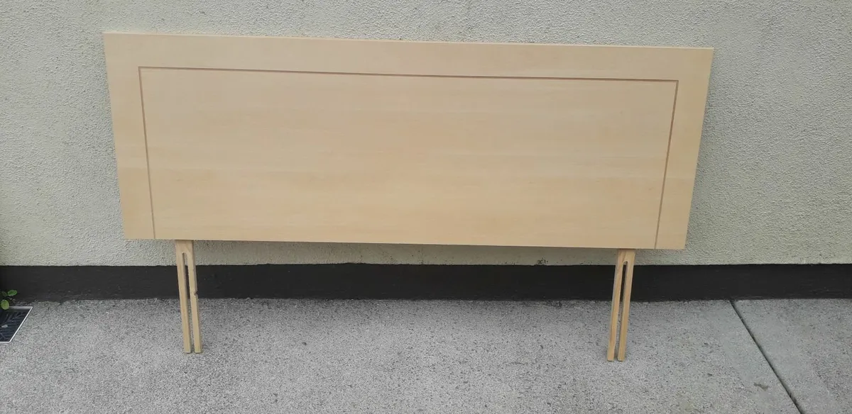 4 Beech headboards - Image 1