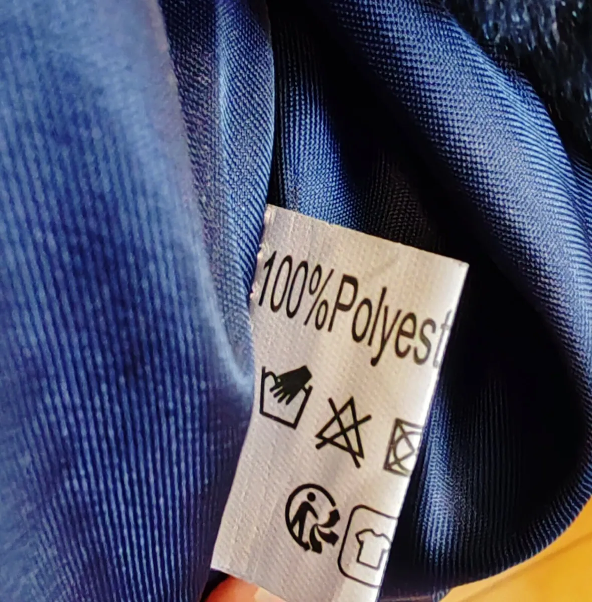 Navy faux fur cape - Image 4