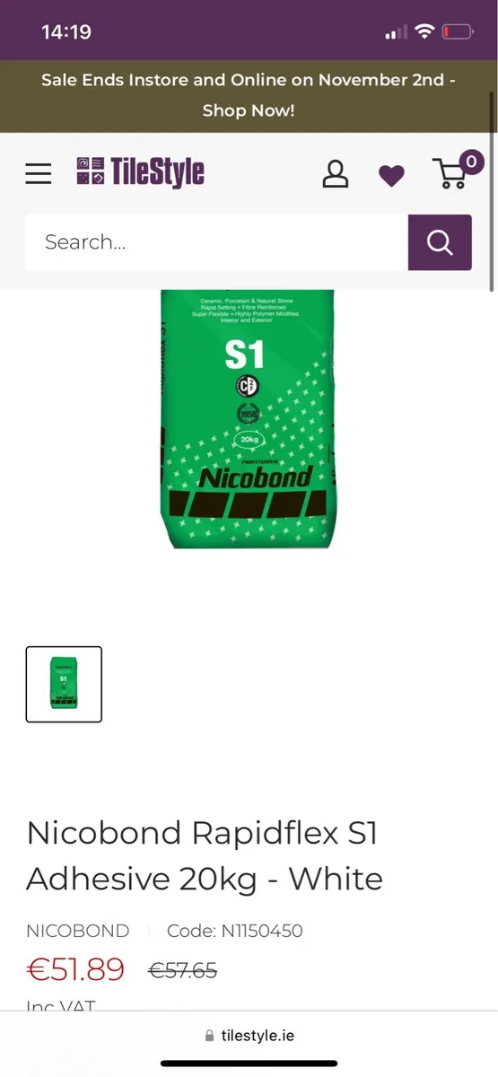 Tile adhesive - Image 1