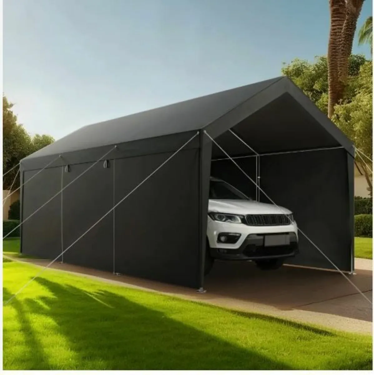 Carport, 12 x 20 FT Outdoor Car Canopy - Image 4