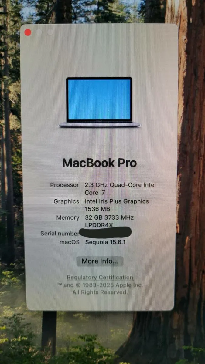 Mac book pro 2020 13" | 1TB SSD | 32GB RAM - Image 2