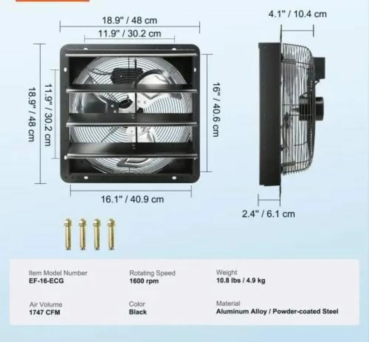 406 mm with Temperature Humidity Controller, EC-mo - Image 4