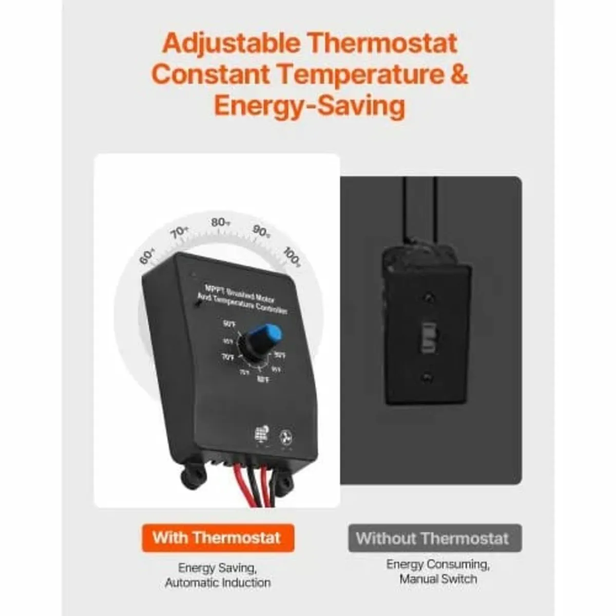 Gable Mount Fan, 12 Inch Solar Power Attic Exhaust - Image 2