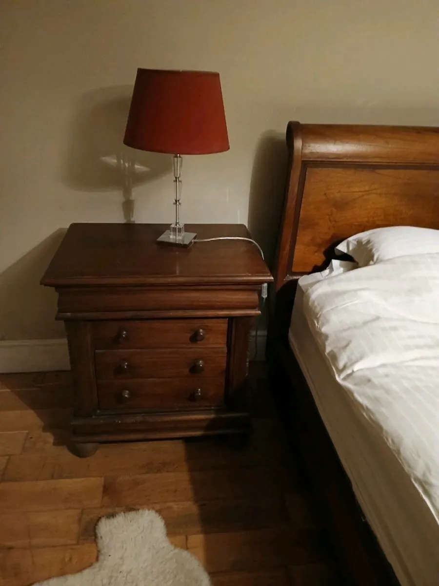 Super King Sleighbed and Bedside Lockers - Image 2