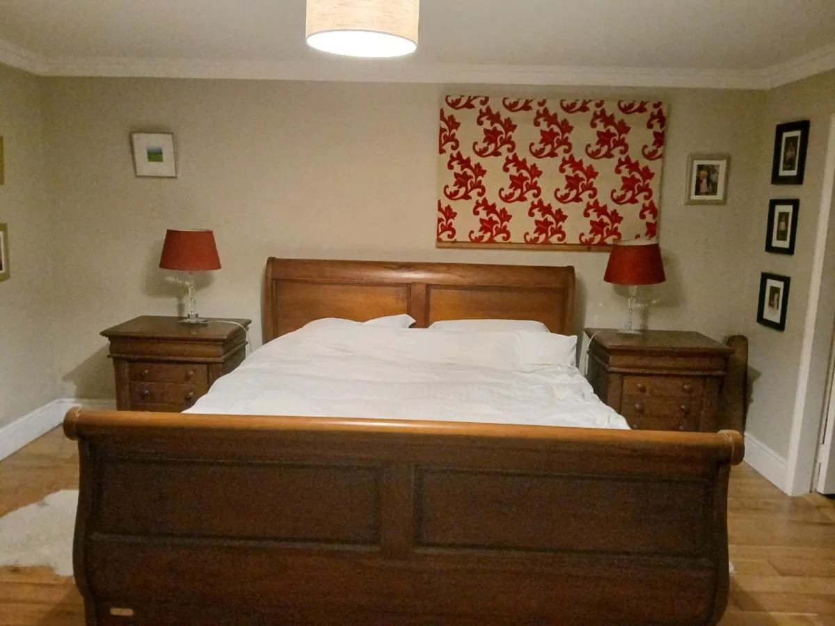 Super King Sleighbed and Bedside Lockers - Image 1