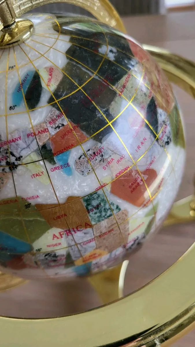 Semi Precious Gemstone globe - Image 2
