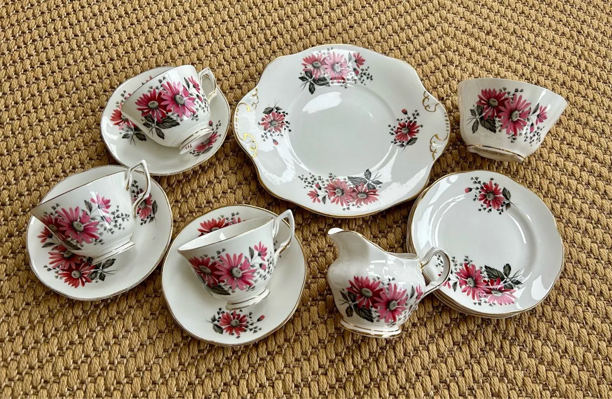 Vintage Royal Tara porcelain Tea set - Image 1