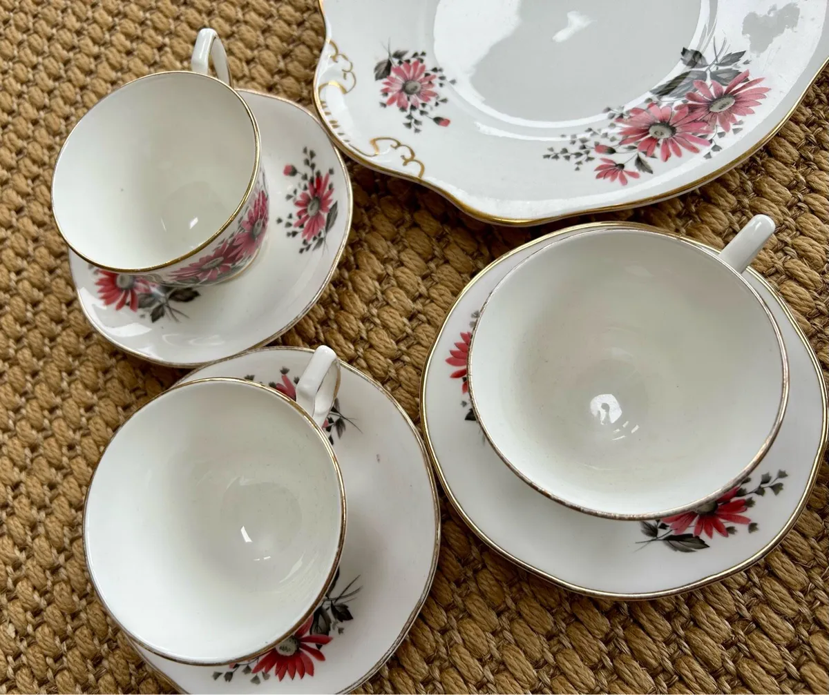 Vintage Royal Tara porcelain Tea set - Image 3