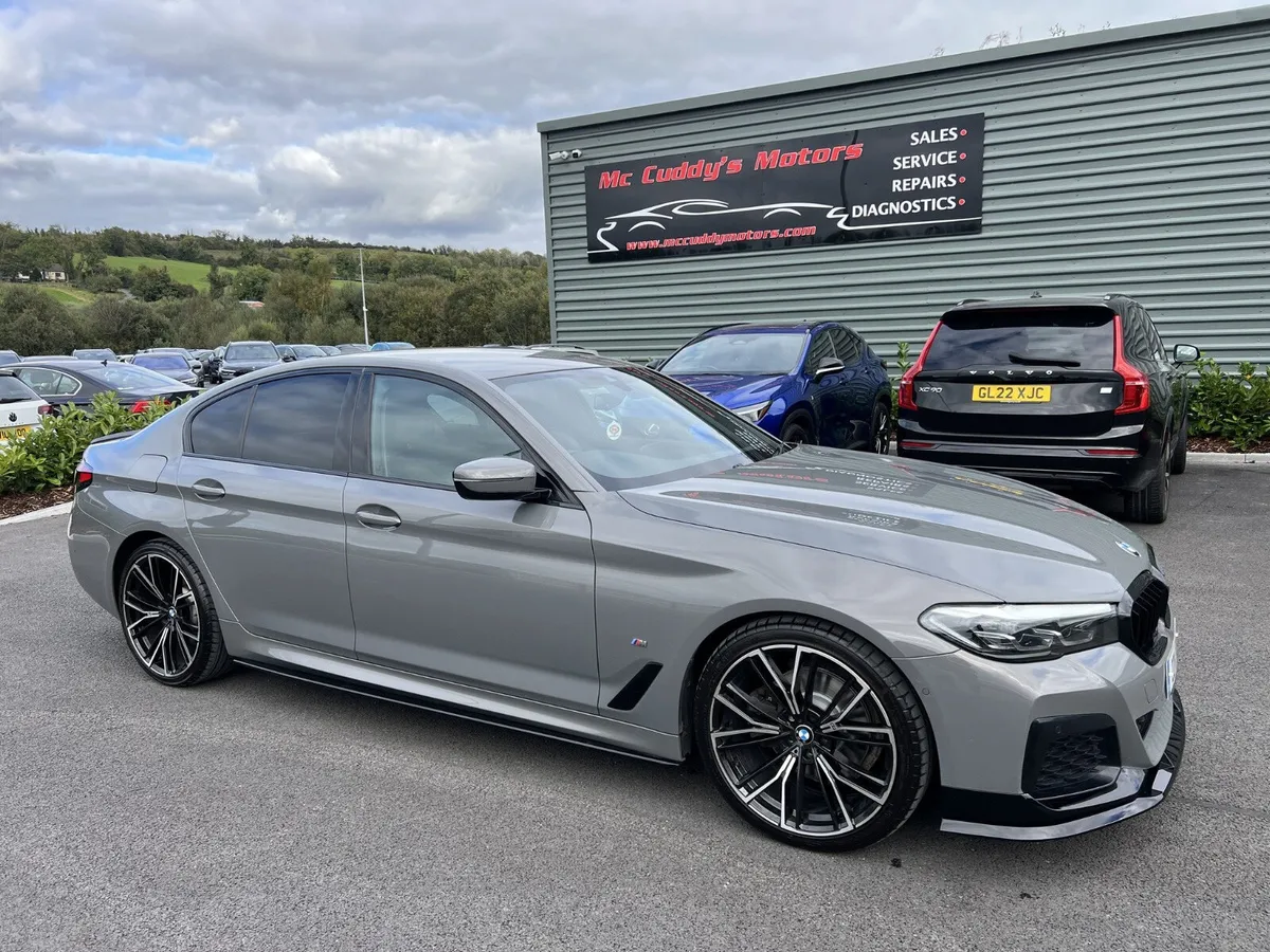 2022 (222) BMW 530E M Sport 2.0 Auto -Bernina Grey - Image 1