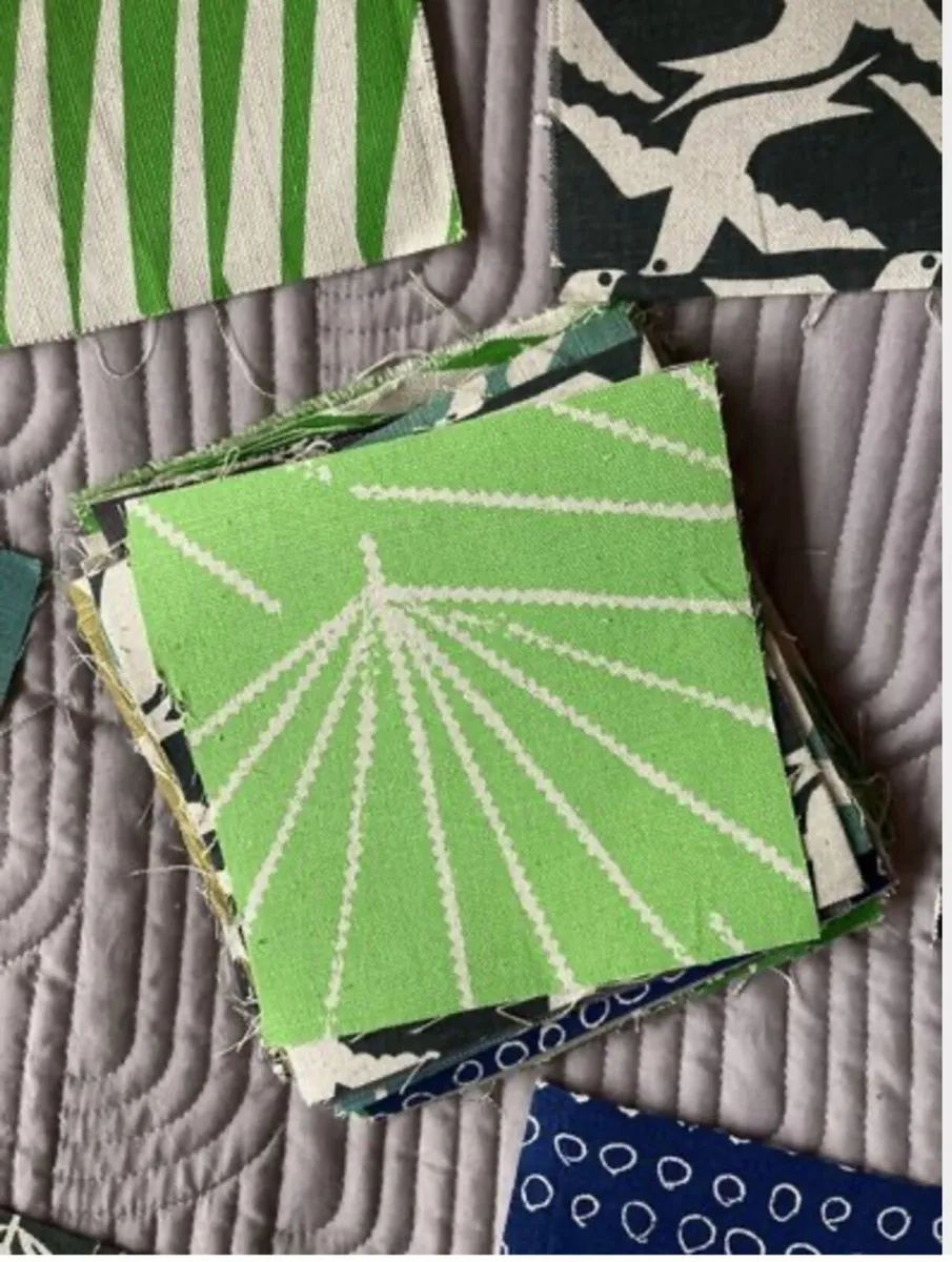 Fabric DIY squares Qty. 50 Crafting Quilt - Image 2