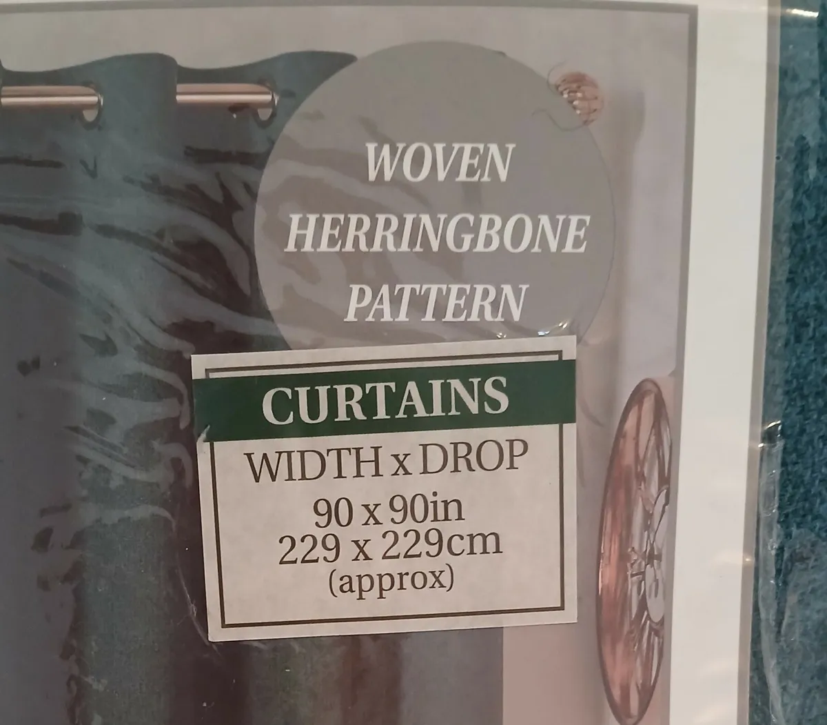 Oslo Eyelet Curtains - 90" x 90" - Image 3