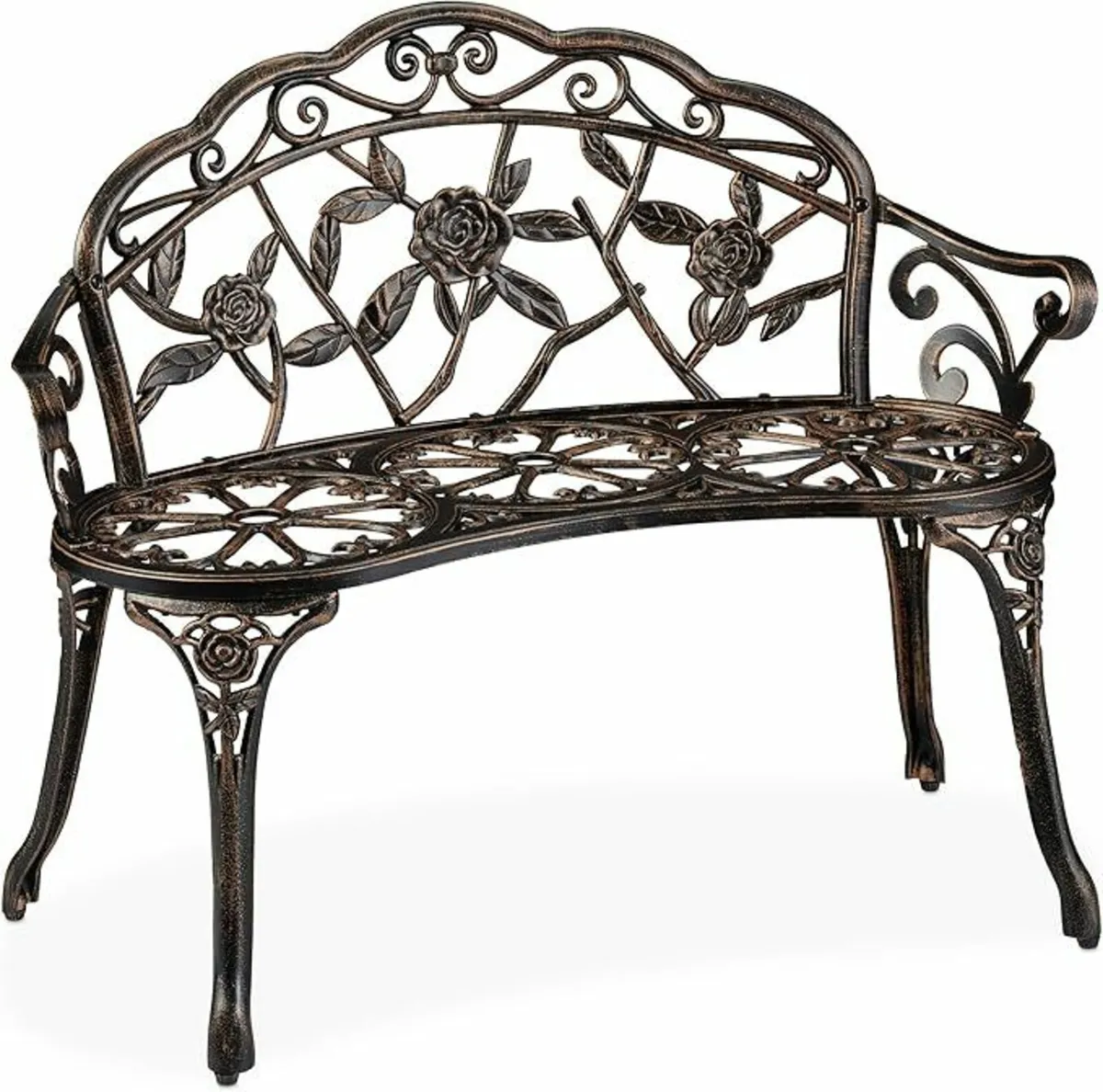 Garden Bench 100 cm Cast Iron - Image 1