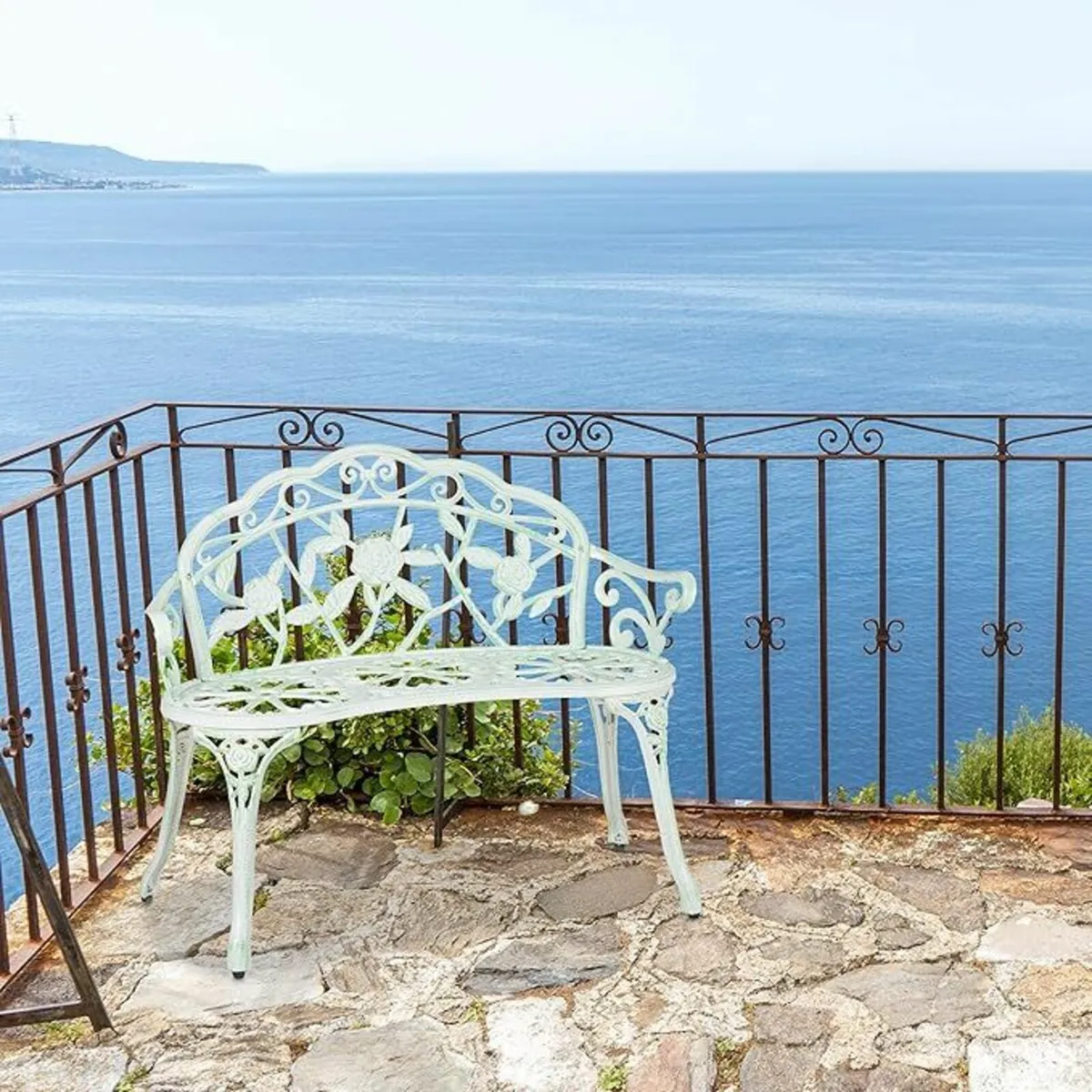 Garden Bench 100 cm Cast Iron - Image 2