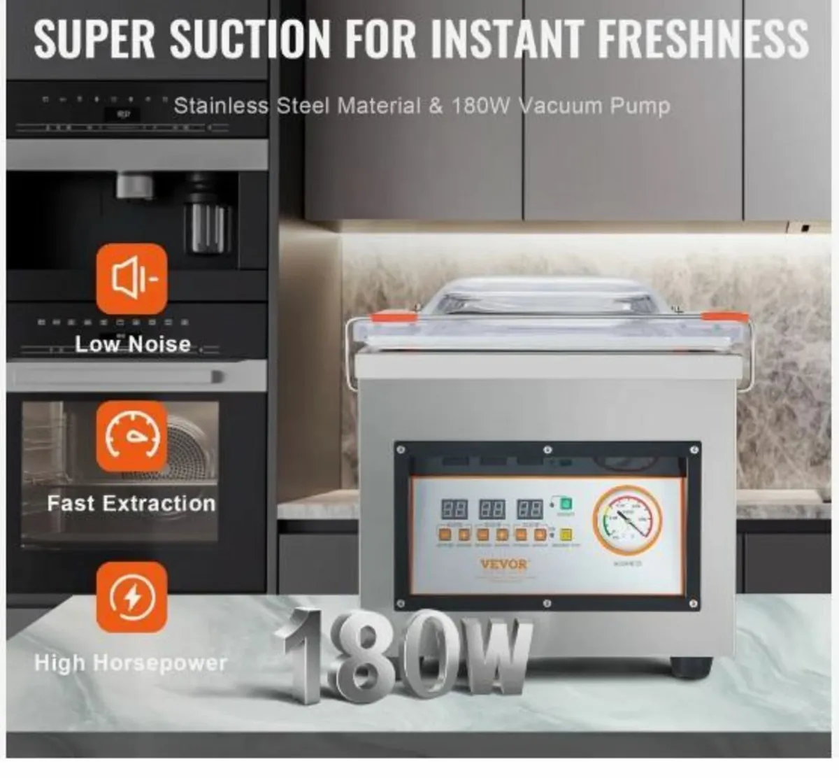 Chamber Vacuum Sealer, 320W Sealing Power - Image 3