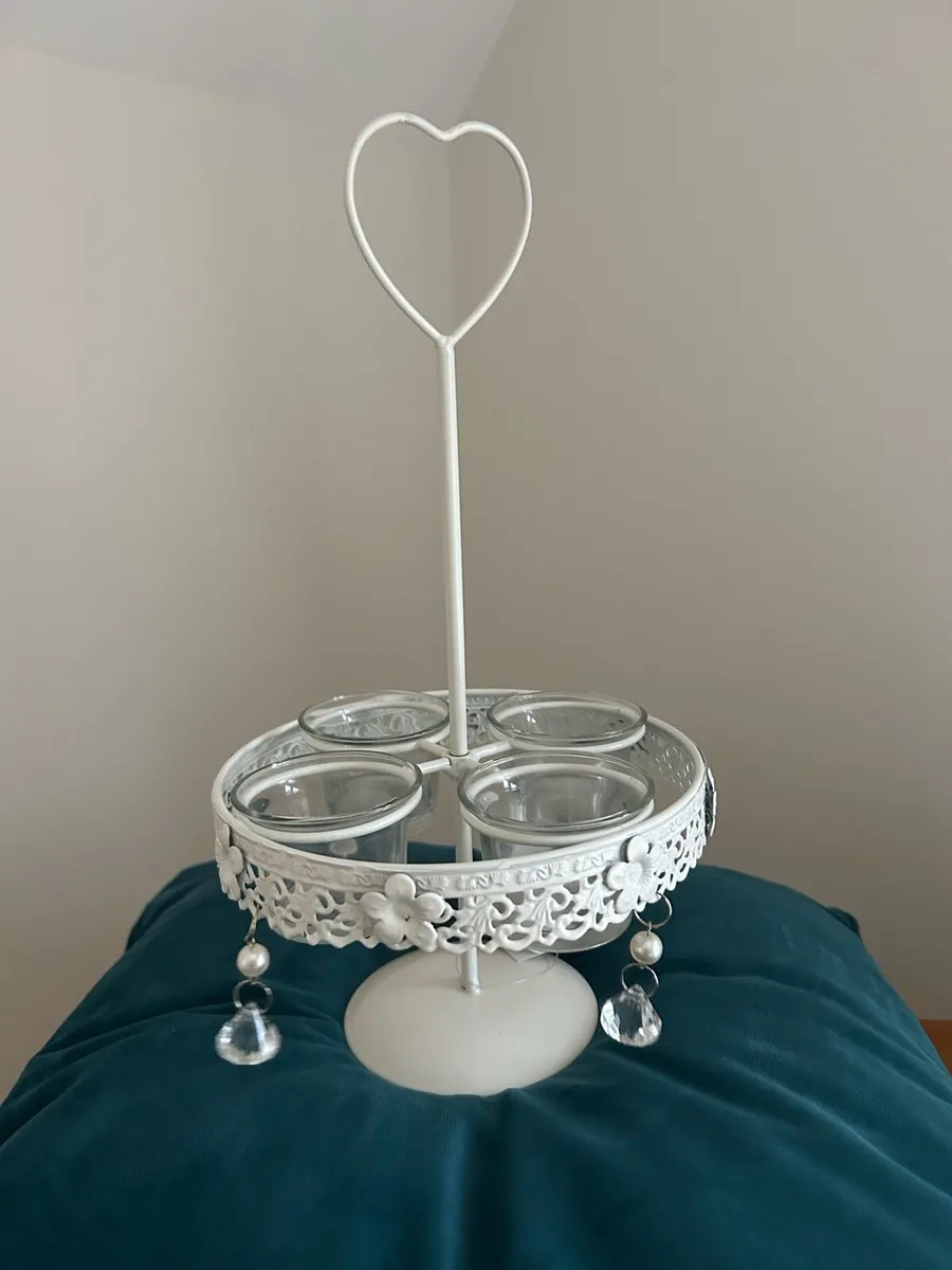 Votive Holder with Heart Handle - Image 1