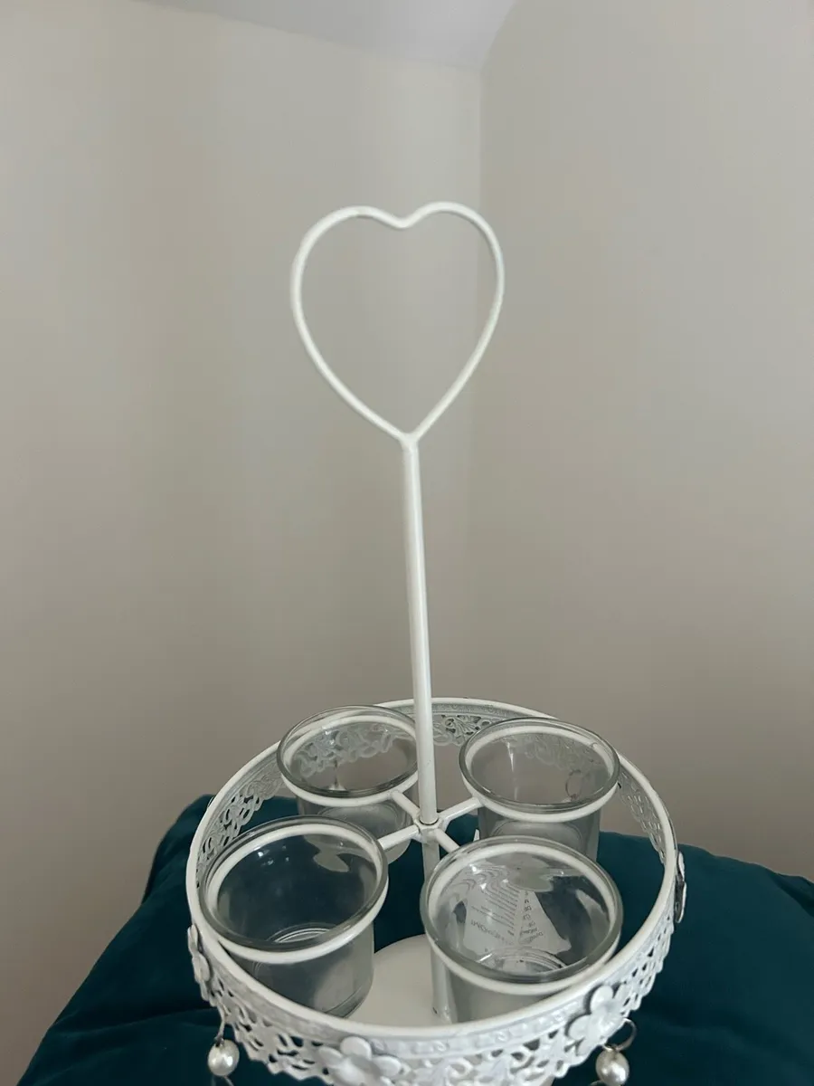 Votive Holder with Heart Handle - Image 3