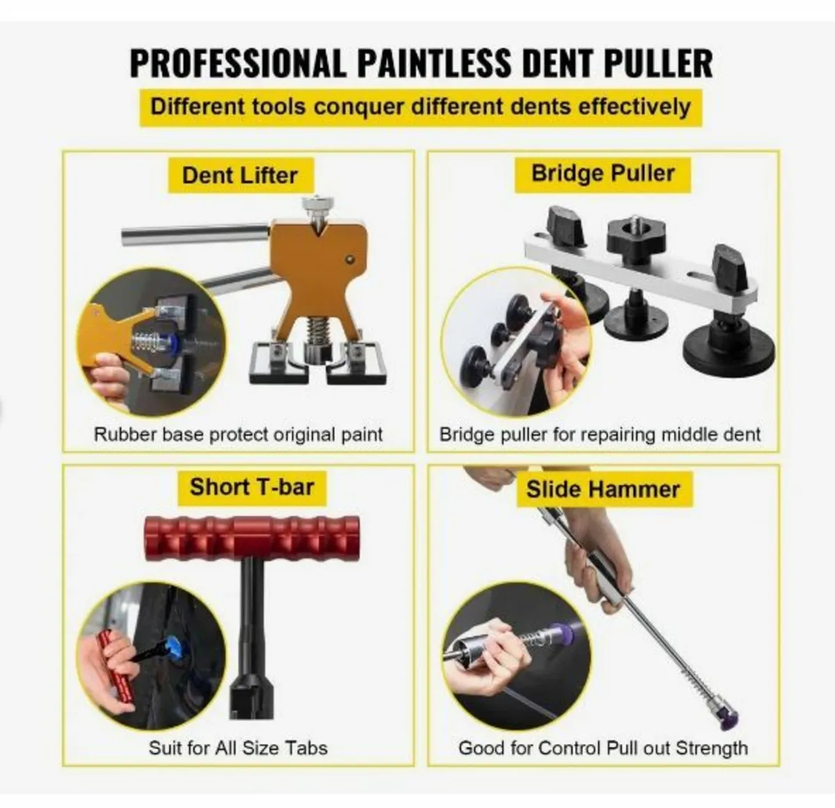 Dent Removal Tool, 89 Pcs Paintless Dent Repair - Image 3