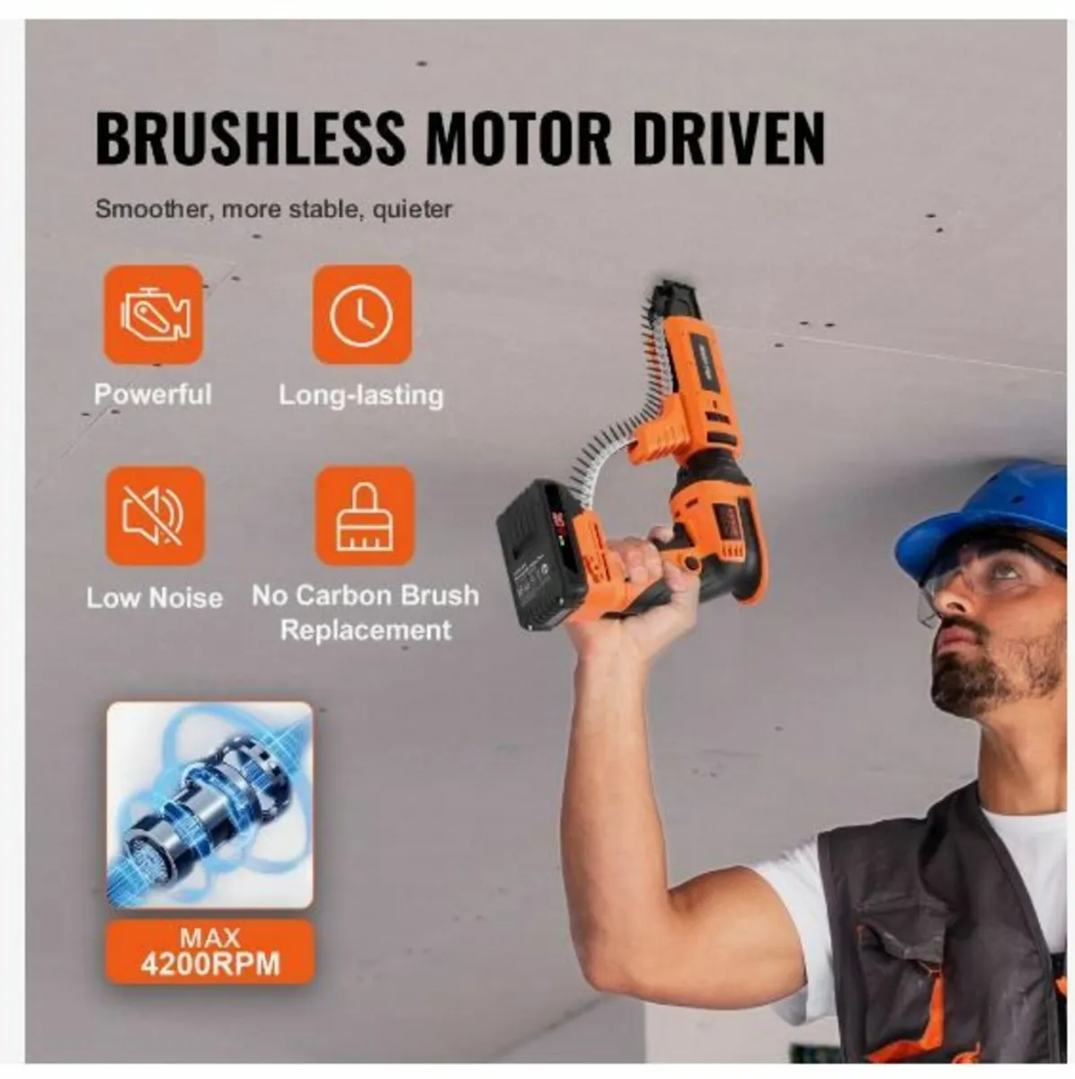 Drywall Screw Gun Auto-Feed, 20V Max Collated - Image 2