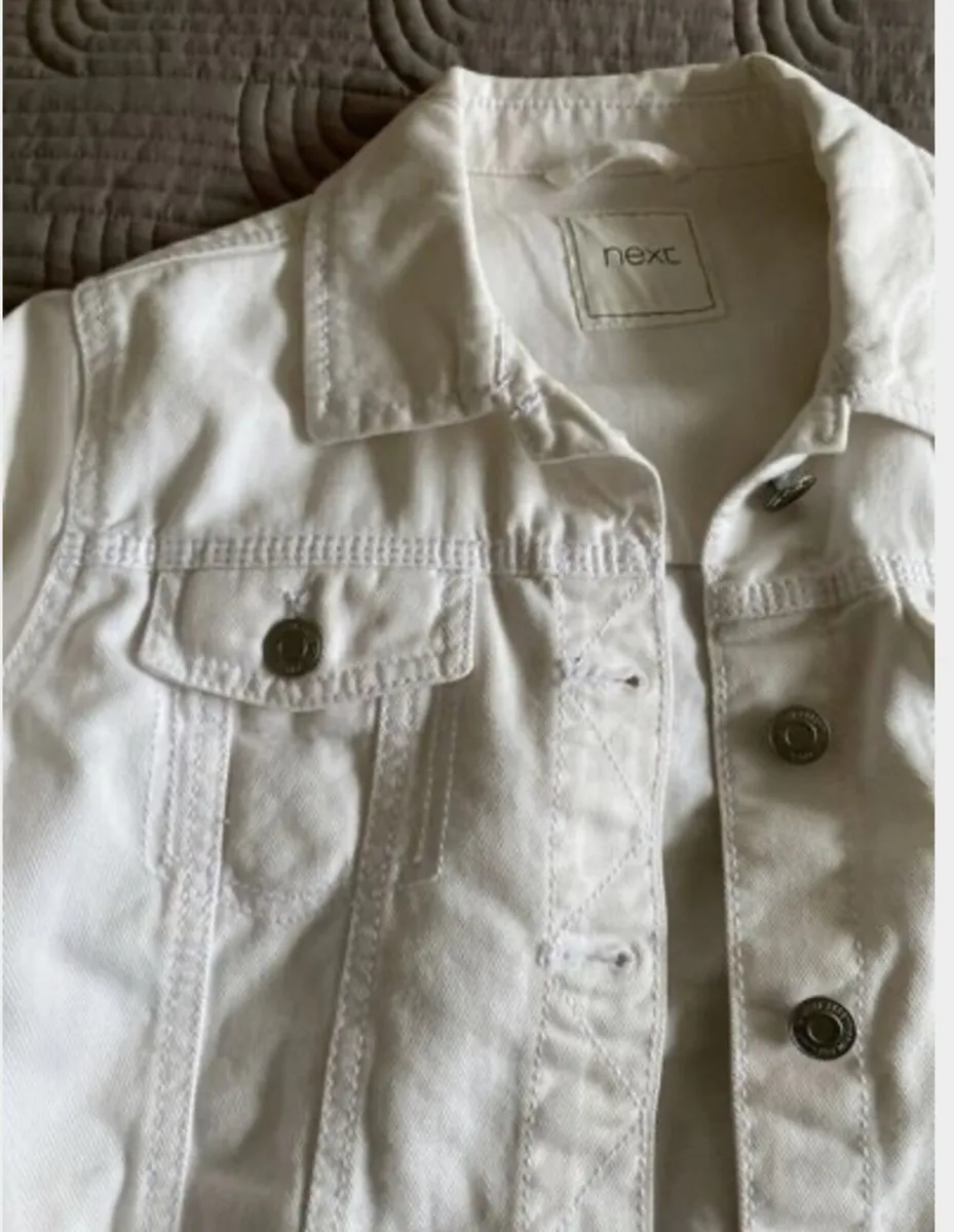 Next - White Denim Jacket - Age 13years - Image 3