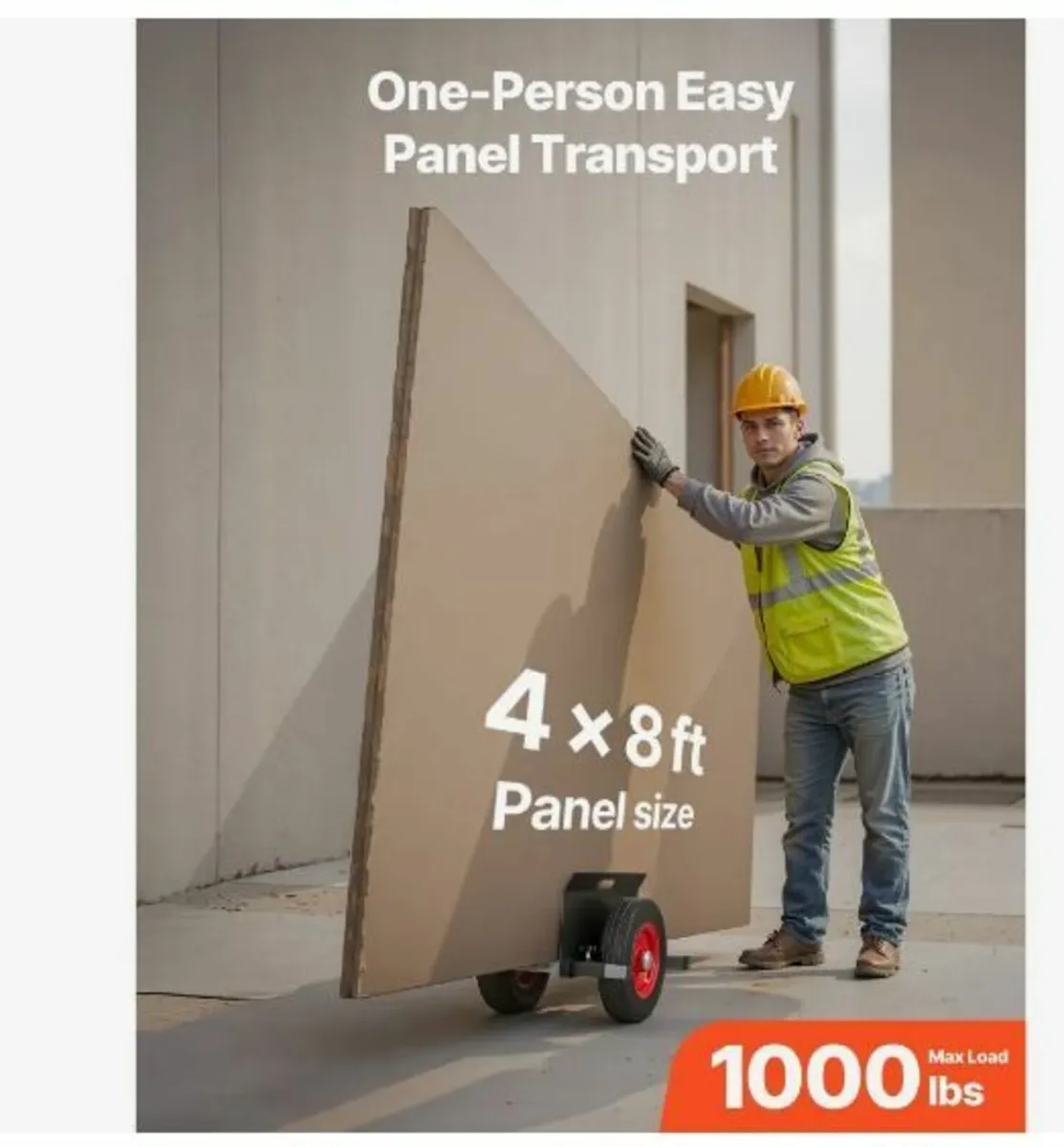 Panel Dolly, 453.6 kg Load Capacity - Image 3