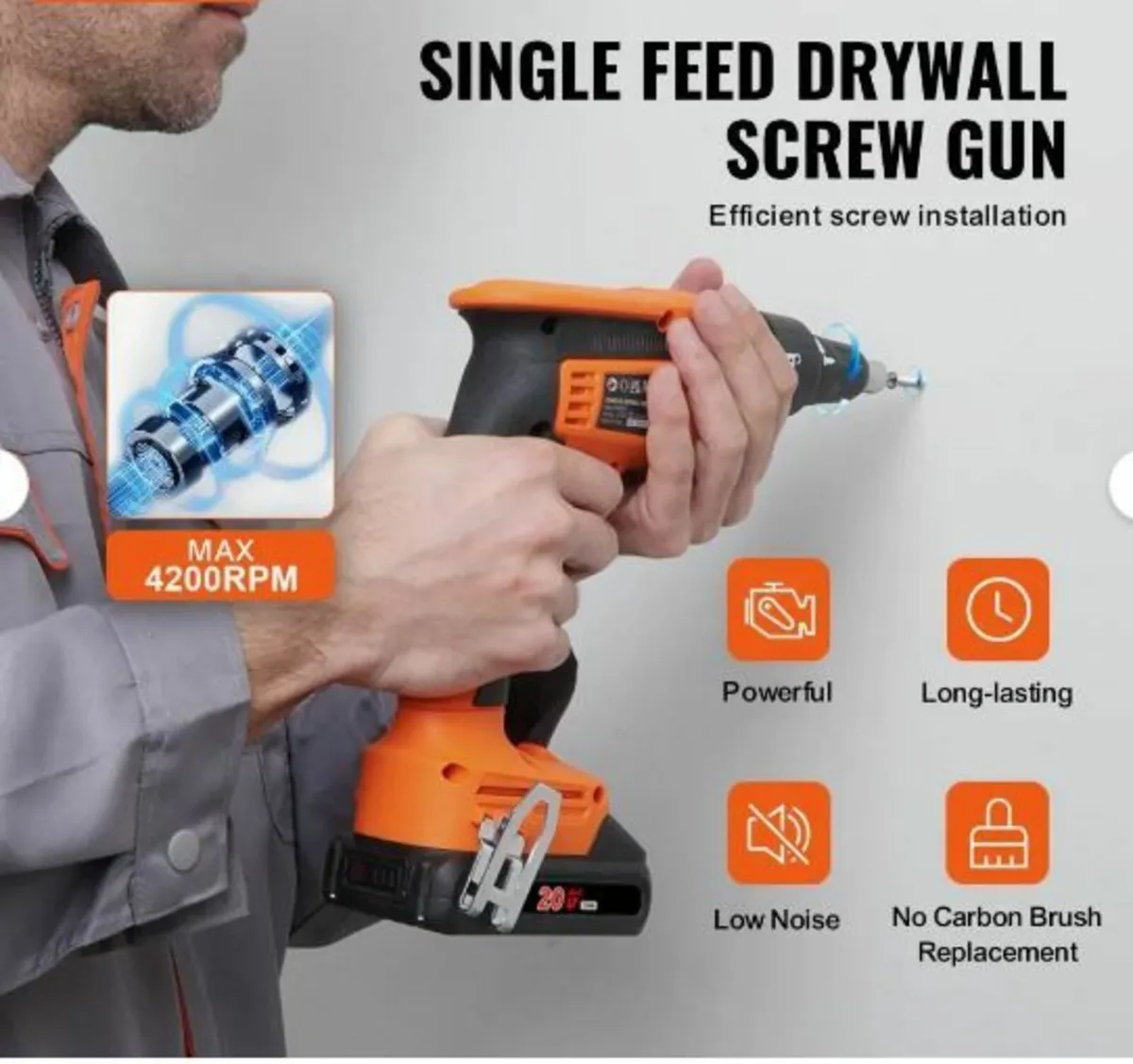 Drywall Screw Gun, 20V Max Drywall - Image 3