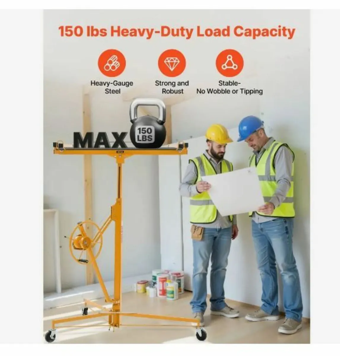 4877 mm Drywall Lift, Heavy-Duty 68 kg - Image 2
