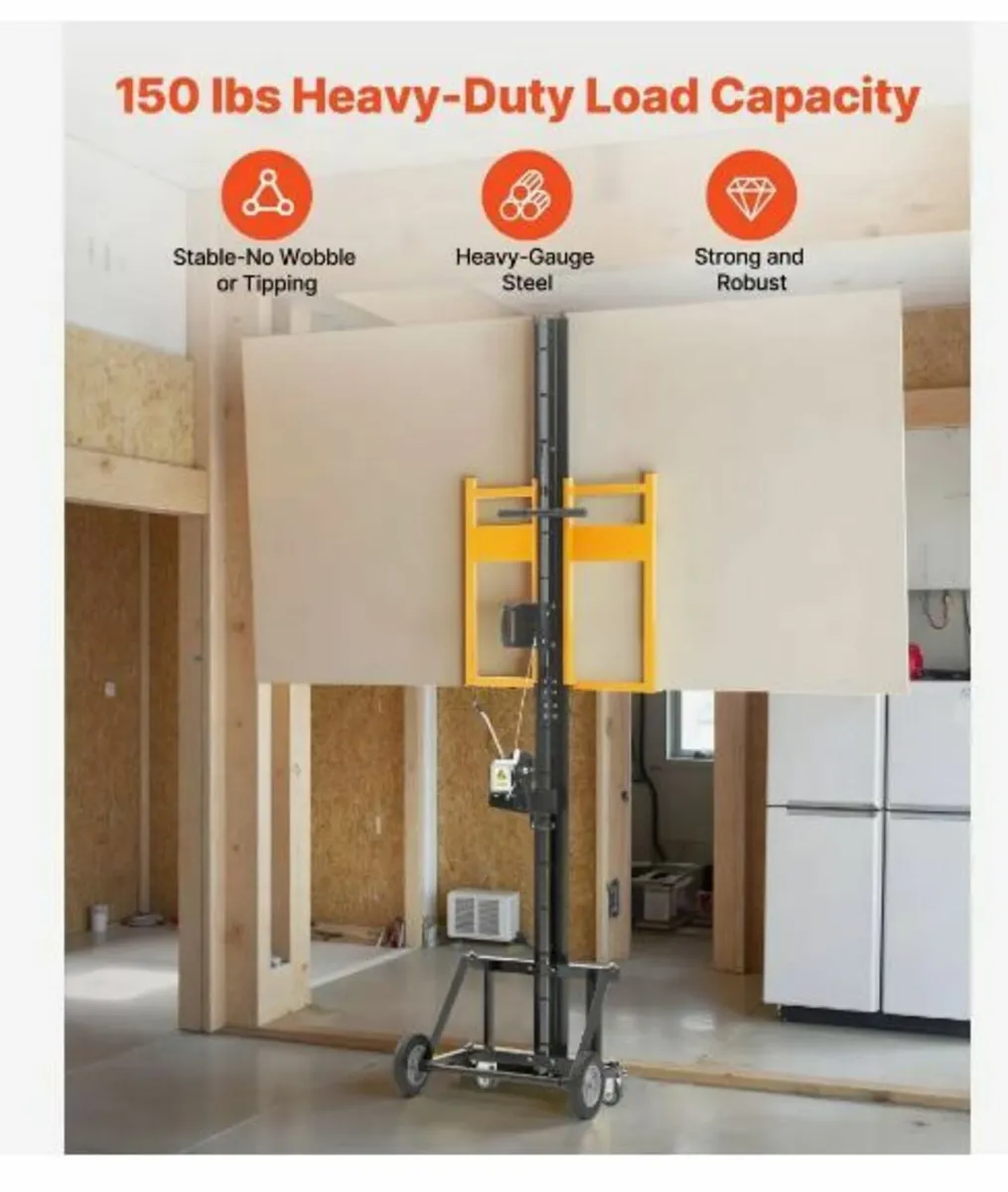 Drywall Lift, Heavy-Duty 68 kg Sheetrock - Image 2