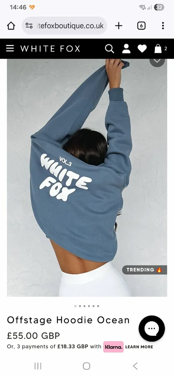 Genuine white fox hoodie - Image 1